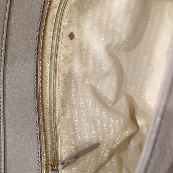 Kate Spade Project STORYBOOK LINING Renny Drive Francis in clocktower Taupe Bag - Picture 13 of 15